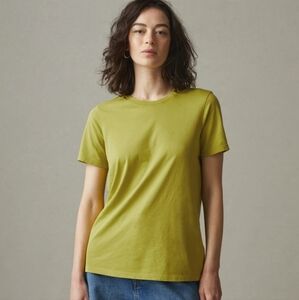 American Giant Lime Green Short Sleeve Tee